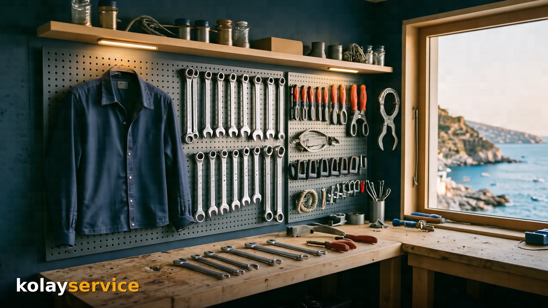 Karaya alınmış teknede gövde bakımı